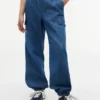 Pantaloni cargo jogger din bumbac elastic pentru copii Pantaloni cargo jogger din bumbac elastic pentru copii