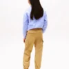 Pantaloni cargo jogger din bumbac elastic pentru copii Pantaloni cargo jogger din bumbac elastic pentru copii