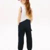 Pantaloni cargo jogger din bumbac elastic pentru copii Pantaloni cargo jogger din bumbac elastic pentru copii