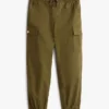 Pantaloni cargo jogger din bumbac elastic pentru copii Pantaloni cargo jogger din bumbac elastic pentru copii