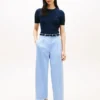 Pantaloni chino din twill plisat Pantaloni chino din twill plisat