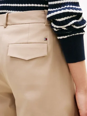 Pantaloni chino din twill plisat