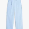 Pantaloni chino din twill plisat Pantaloni chino din twill plisat