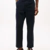 Pantaloni chino din velur cu croială dreaptă