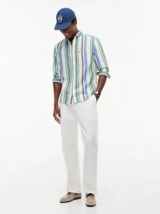 Pantaloni chino vopsiți în bucată New York Label