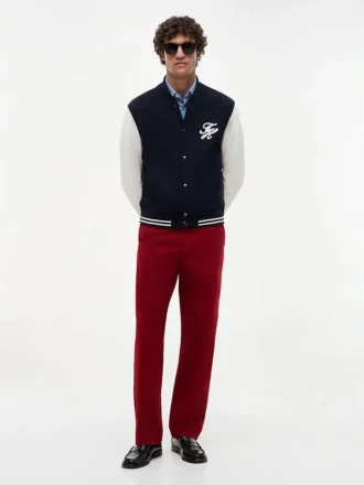 Pantaloni chino vopsiți în bucată New York Label