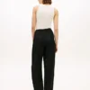 Pantaloni croiți din amestec de in Pantaloni croiți din amestec de in