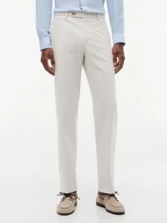 Pantaloni croiți Dobby de la New York Label