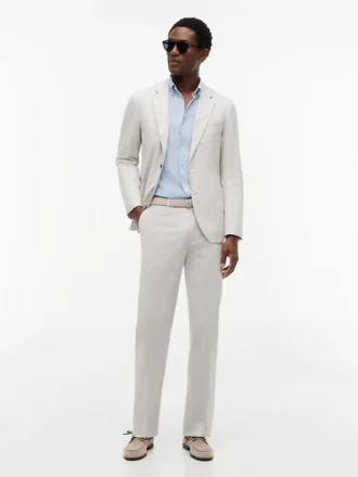 Pantaloni croiți Dobby de la New York Label