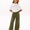 Pantaloni cu talie înaltă și croi larg pentru copii Pantaloni cu talie înaltă și croi larg pentru copii