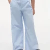 Pantaloni cu talie înaltă și croi larg pentru copii Pantaloni cu talie înaltă și croi larg pentru copii