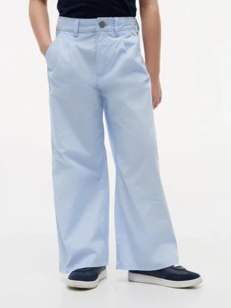 Pantaloni cu talie înaltă și croi larg pentru copii