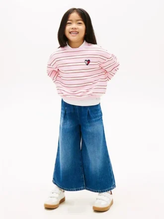 Pantaloni culotte din denim pentru copii