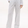 Pantaloni de dormit cu dungi din seersucker Pantaloni de dormit cu dungi din seersucker