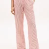 Pantaloni de dormit cu dungi din seersucker Pantaloni de dormit cu dungi din seersucker