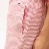 Pantaloni de dormit cu dungi din seersucker Pantaloni de dormit cu dungi din seersucker
