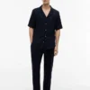Pantaloni de dormit din seersucker Pantaloni de dormit din seersucker