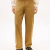 Pantaloni de tâmplar cu croială regular, vopsiți în întregime
