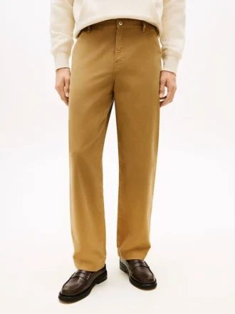 Pantaloni de tâmplar cu croială regular, vopsiți în întregime