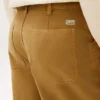 Pantaloni de tâmplar cu croială regular, vopsiți în întregime