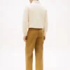 Pantaloni de tâmplar cu croială regular, vopsiți în întregime