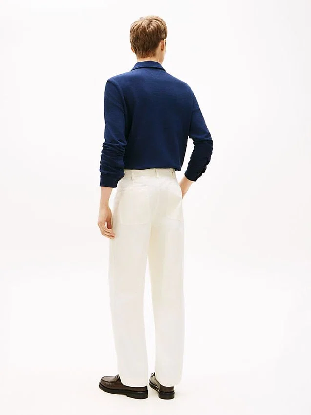 Pantaloni de tâmplar cu croială regular, vopsiți în întregime Pantaloni de tâmplar cu croială regular, vopsiți în întregime