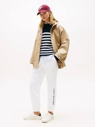 Pantaloni de trening cu logo Tommy brodat