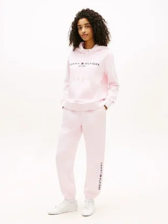 Pantaloni de trening cu logo Tommy brodat