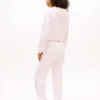 Pantaloni de trening cu logo Tommy brodat Pantaloni de trening cu logo Tommy brodat
