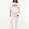 Pantaloni de trening cu logo Tommy în stil universitar Pantaloni de trening cu logo Tommy în stil universitar
