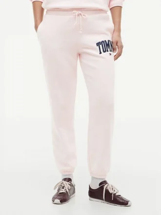 Pantaloni de trening cu logo Tommy în stil universitar