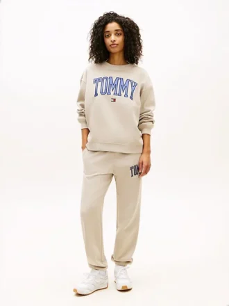 Pantaloni de trening cu logo Tommy Varsity