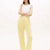 Pantaloni de trening cu picior larg și interior periat Pantaloni de trening cu picior larg și interior periat