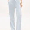 Pantaloni de trening cu picior larg și interior periat Pantaloni de trening cu picior larg și interior periat