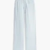 Pantaloni de trening cu picior larg și interior periat Pantaloni de trening cu picior larg și interior periat