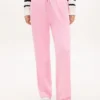 Pantaloni de trening cu picior larg și interior periat Pantaloni de trening cu picior larg și interior periat