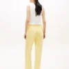 Pantaloni de trening cu picior larg și interior periat Pantaloni de trening cu picior larg și interior periat