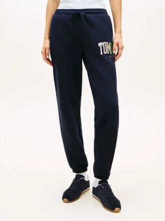 Pantaloni de trening multicolori cu logo Tommy Pantaloni de trening multicolori cu logo Tommy