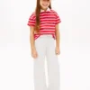 Pantaloni de trening pentru copii cu logo stea din strasuri Pantaloni de trening pentru copii cu logo stea din strasuri