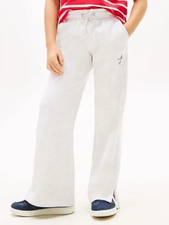 Pantaloni de trening pentru copii cu logo stea din strasuri
