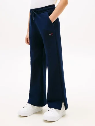 Pantaloni de trening pentru copii cu logo stea din strasuri