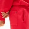 Pantaloni de trening pentru copii cu logo steag ondulat Pantaloni de trening pentru copii cu logo steag ondulat