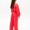 Pantaloni de trening pentru copii cu logo steag ondulat Pantaloni de trening pentru copii cu logo steag ondulat