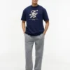 Pantaloni de trening relaxați din fleece periat Pantaloni de trening relaxați din fleece periat