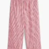 Pantaloni din amestec de in cu imprimeu gingham Pantaloni din amestec de in cu imprimeu gingham