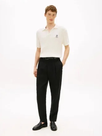 Pantaloni din in croiți New York Label