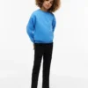 Pantaloni din poplin elastic cu textură de hârtie pentru copii Pantaloni din poplin elastic cu textură de hârtie pentru copii