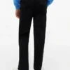 Pantaloni din poplin elastic cu textură de hârtie pentru copii Pantaloni din poplin elastic cu textură de hârtie pentru copii