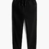 Pantaloni din poplin elastic cu textură de hârtie pentru copii Pantaloni din poplin elastic cu textură de hârtie pentru copii