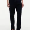 Pantaloni Dobby cu talie elastică Pantaloni Dobby cu talie elastică